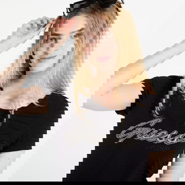 T-paita GUESS GUESS Logo Hot Fix Tee Musta | W5YI16J1314-JBLK, 1