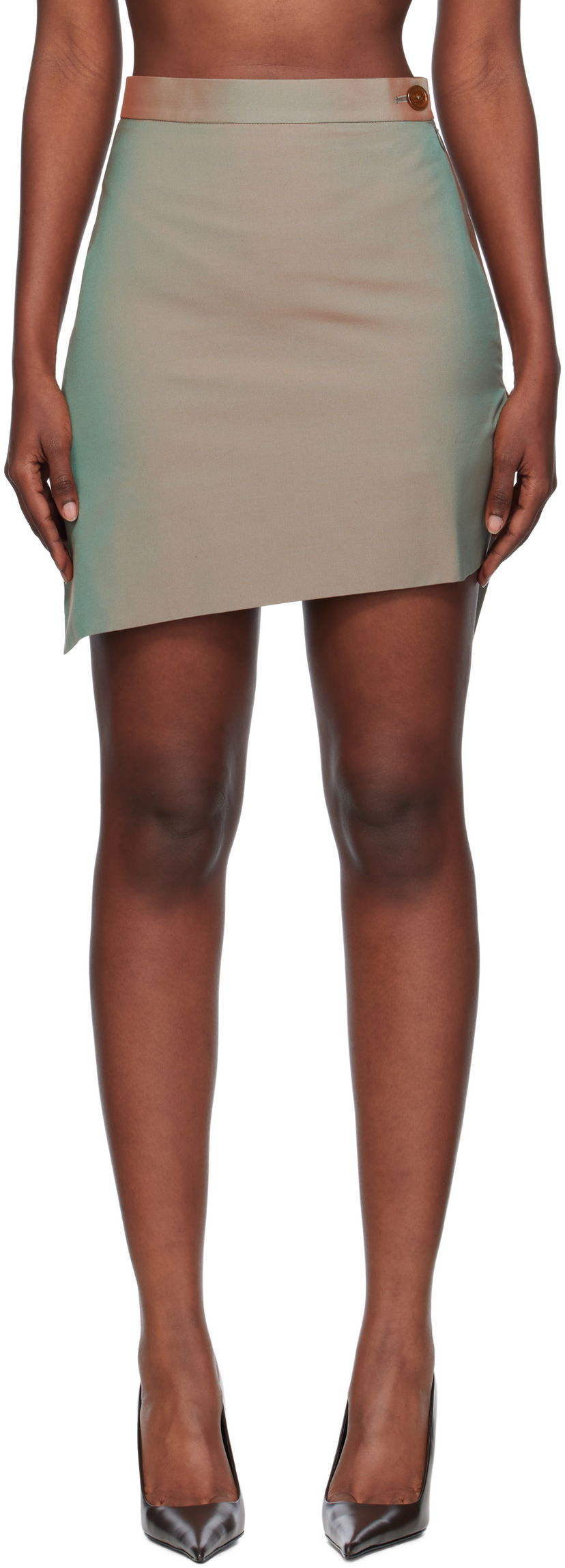Hame Vivienne Westwood Vivienne Westwood Infinity Miniskirt Vihreä | 1K01002C-W0189-