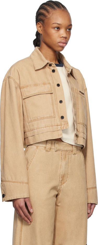 Takki We11done We11done Cropped Work Jacket Beige | WD-JK0-25-055-W-BG, 1