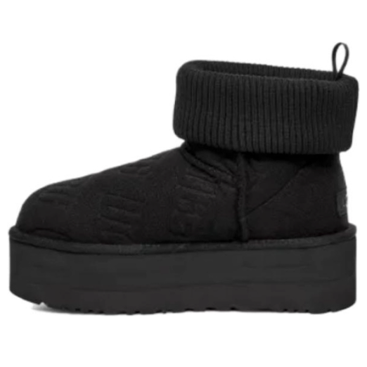 Tennarit ja kengät UGG Classic Mini Platform Felted Boots Musta | 1144047-BLK, 0