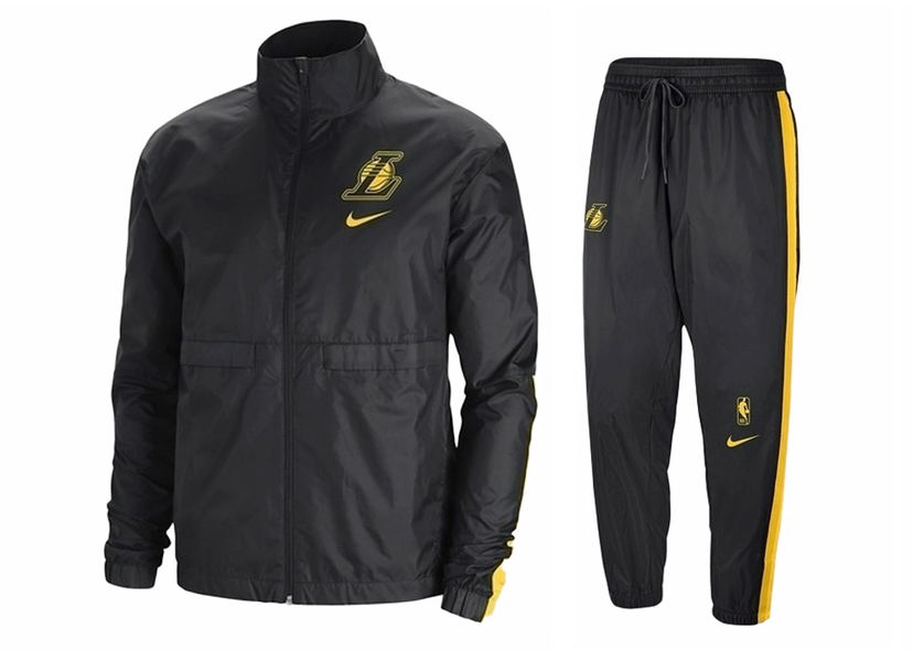 Verryttelypuku Nike NBA Los Angeles Lakers Courtside Tracksuit Black Musta | DN4703-010