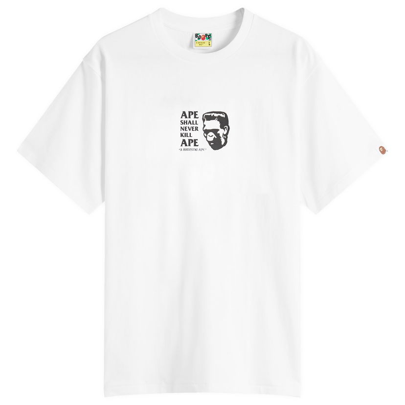 T-paita BAPE A Bathing Ape Frankenstein Graphic T-Shirt Valkoinen | 001TEL801338M-WHT