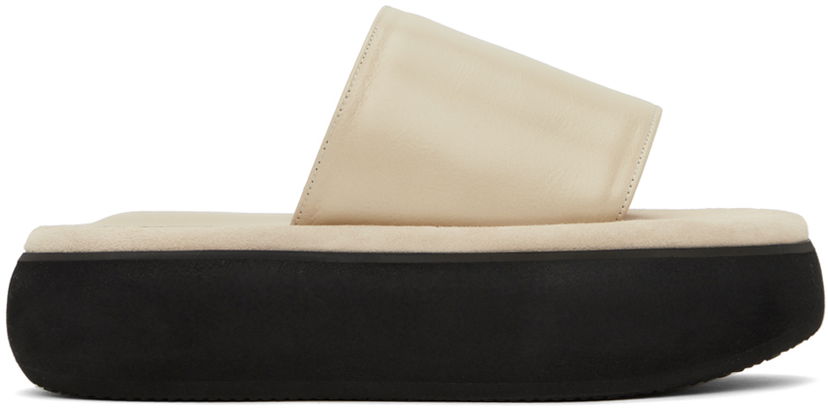 Kengänhoito OSOI OSOI Boat Padded Slides Beige | 21FS030-14-02