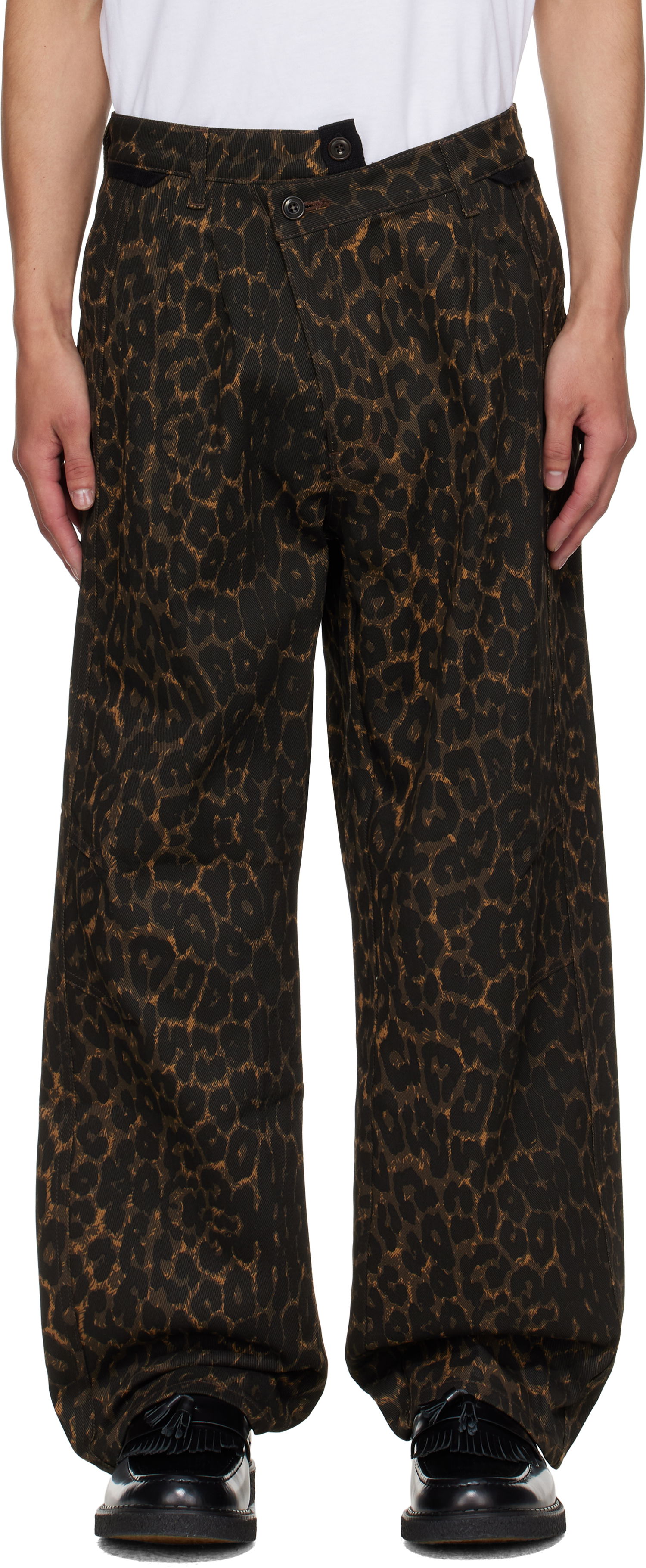 Housut Andersson Bell Andersson Bell Crossover Carpenter Wide Leg Pants Ruskea | apa836m, 0