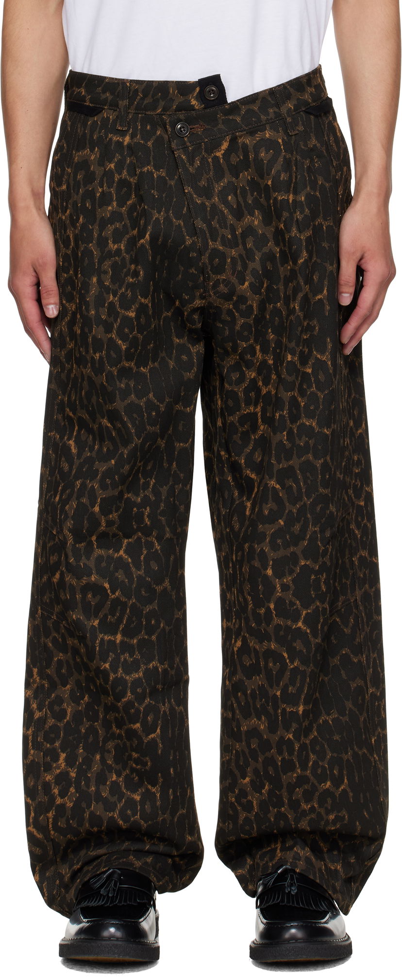 Housut Andersson Bell Andersson Bell Crossover Carpenter Wide Leg Pants Ruskea | apa836m