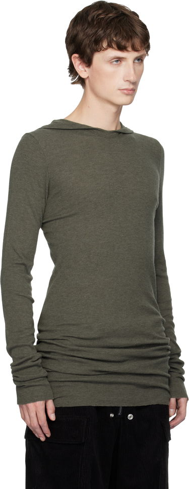Huppari Rick Owens Concordians Rib LS Hoodie Vihreä | RU02E1260 RJR, 1