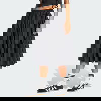 Pleated Maxi Skirt with Tie
