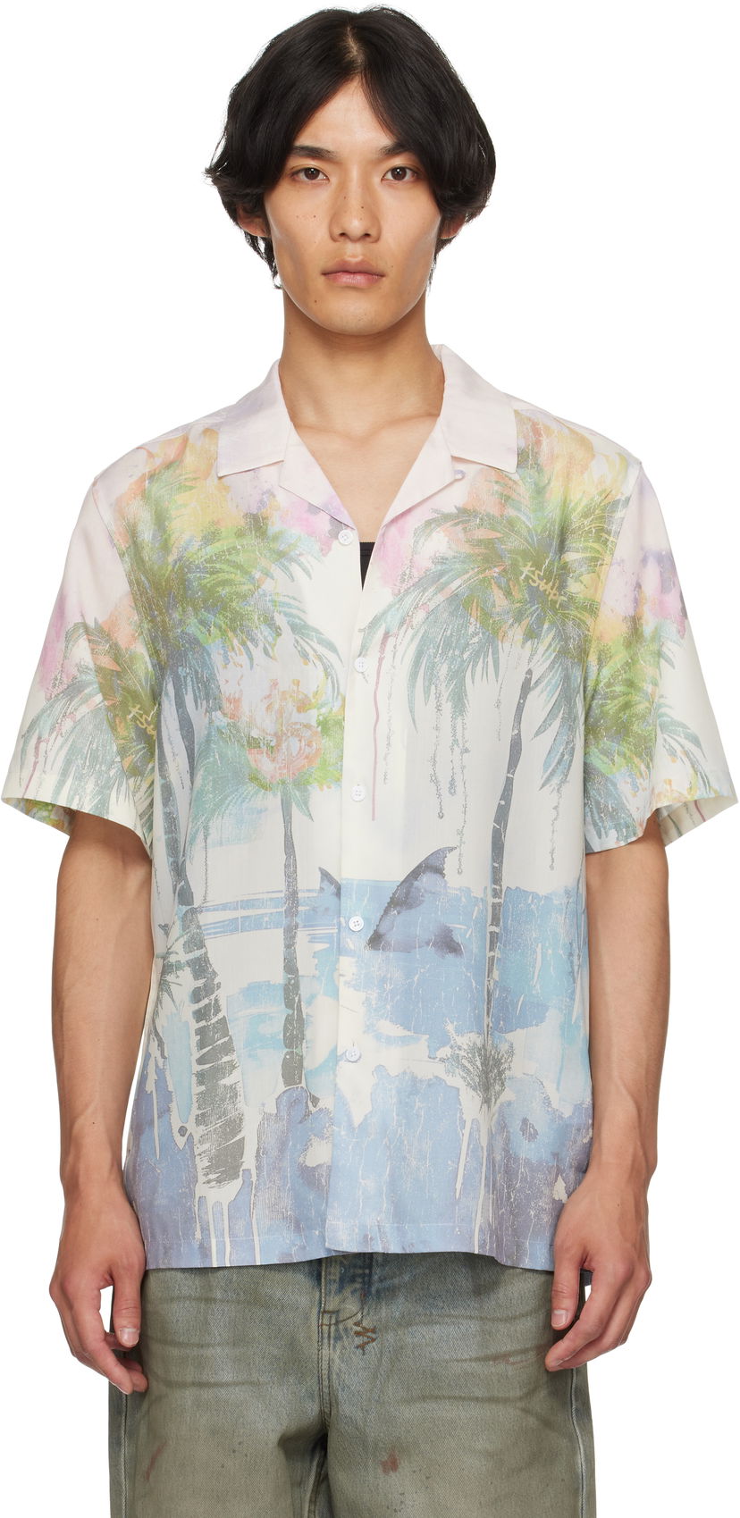 Paita Ksubi Ksubi Poolside Resort Shirt Valkoinen | MPF25SH005