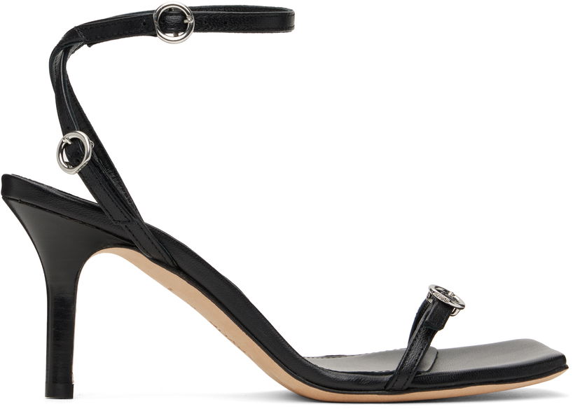 Asusteet Aeyde Aeyde Hallie Leather Stiletto Heeled Sandals Musta | A11-HS-HTLS13ST134-FW24-800-007