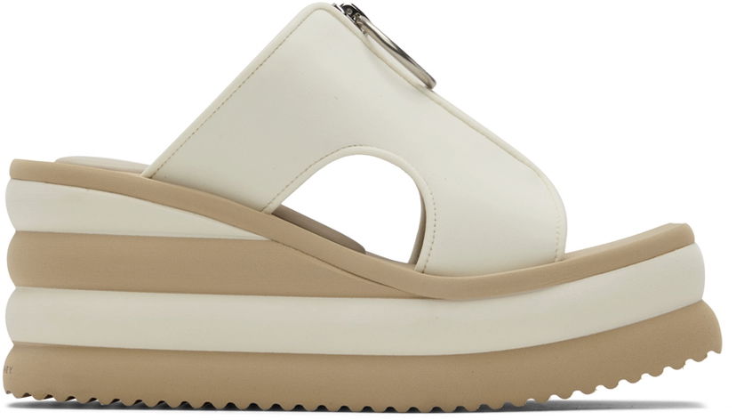 Mekko Stella McCartney Stella McCartney Scuba Slide Wedge Sandals Valkoinen | 810059AF00U0