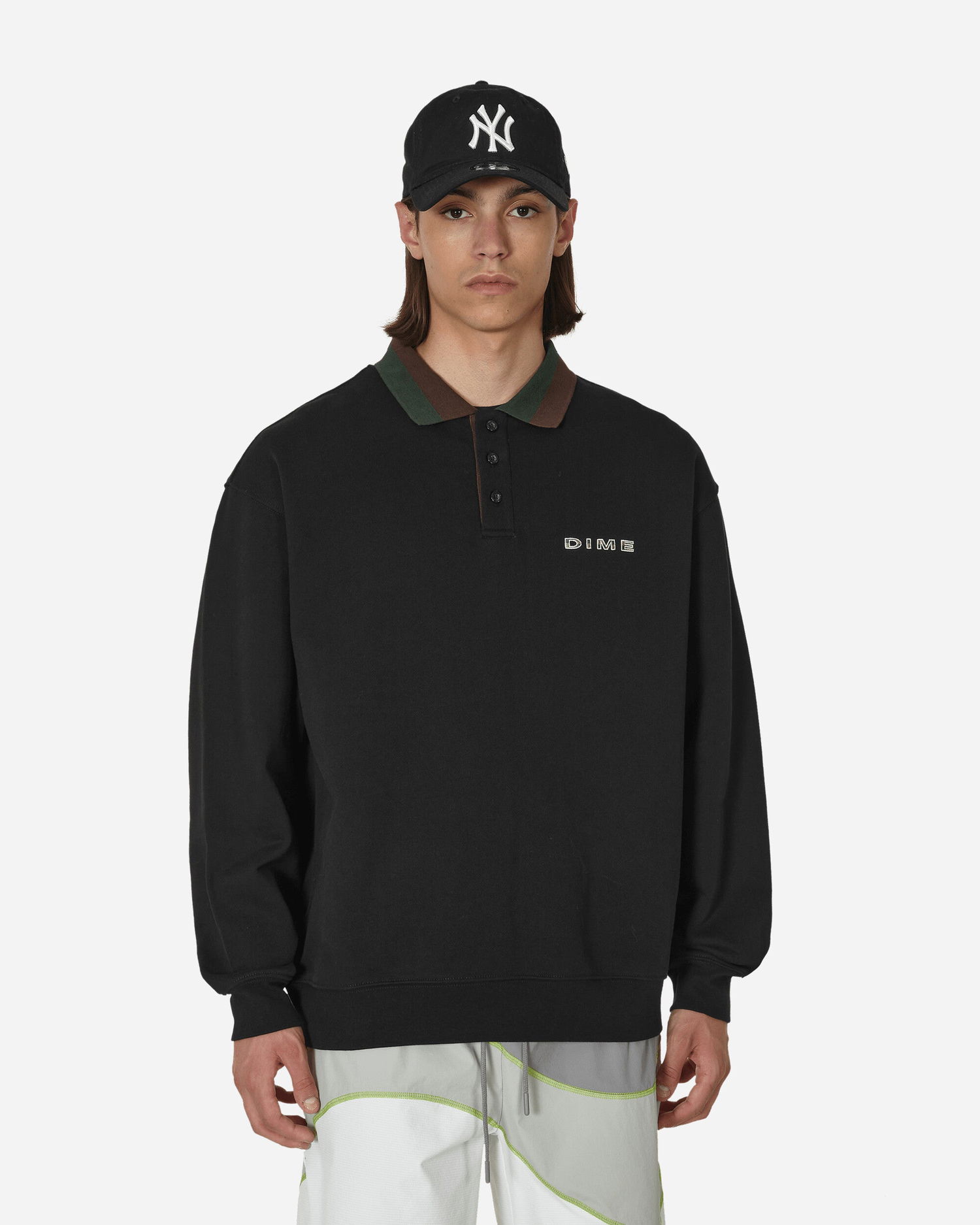 Villapaita Dime Terry Rugby Crewneck Musta | DIMESU238BLK, 1