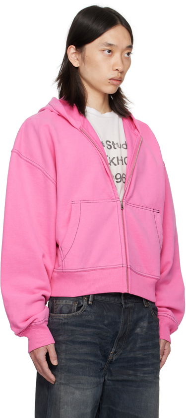 Huppari Acne Studios Acne Studios Zip-Up Hoodie Vaaleanpunainen | CI0208-, 1