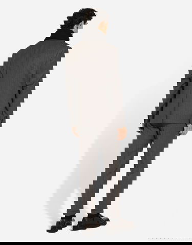 Takki Dolce & Gabbana Dolce & Gabbana Single-Breasted Pinstripe Flannel Jacket Harmaa | G2TV4TFRBDFS8051, 2