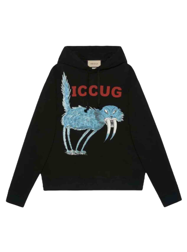 Huppari Gucci Freya Hartas ICCUG Hoodie Musta | 646953XJDJN