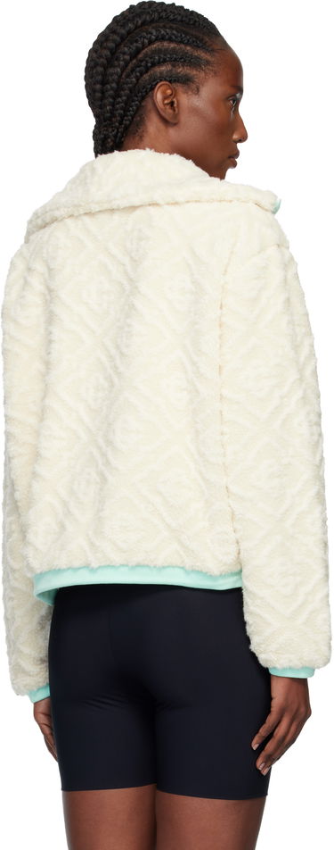 Takki Casablanca Monogram Jacquard Fleece Jacket Valkoinen | WPF25-JK-390-01, 2