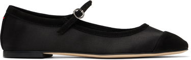 Vaatteet Aeyde Aeyde Uma Satin Toe-Cap Ballerina Flats Musta | A11-FL-RKLS08FL169-SS25-800-067, 0