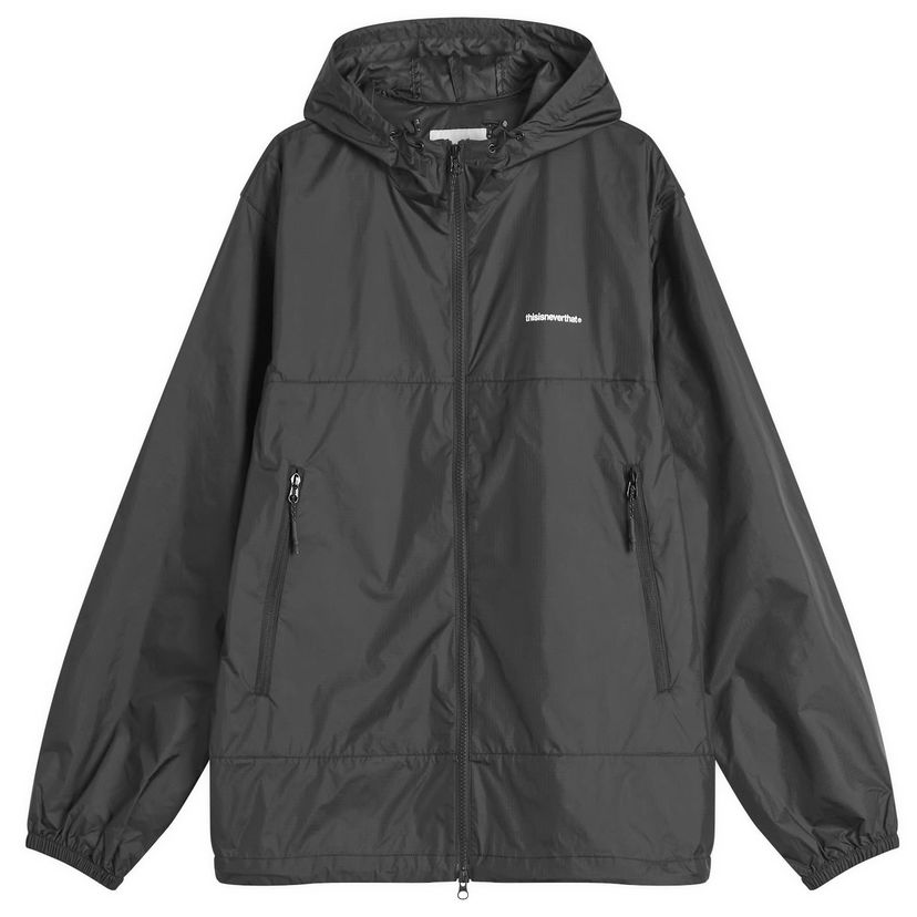 Tuulitakki thisisneverthat thisisneverthat T-Light Hooded Jacket, Size Large Musta | TN250WOWLS02-BLK
