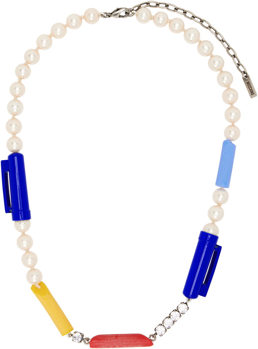 Kaulakoru Moschino Moschino Pearl Charm Necklace Monivärinen | 25121912184061888