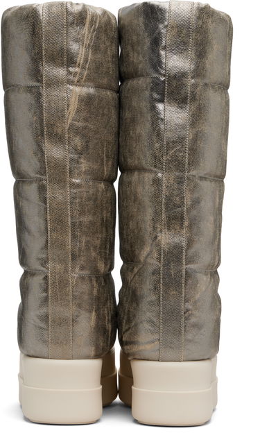 Tennarit ja kengät Rick Owens DRKSHDW Concordians Mega Bumper Knee High Lunar Boots Metallinen | DS02E7833 DPF, 1