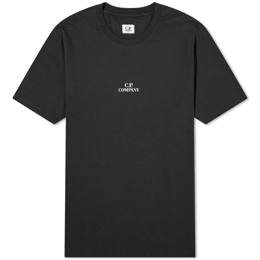 T-paita C.P. Company 30/1 Jersey Graphic T-Shirt Musta | CMTS141A-006586W-999