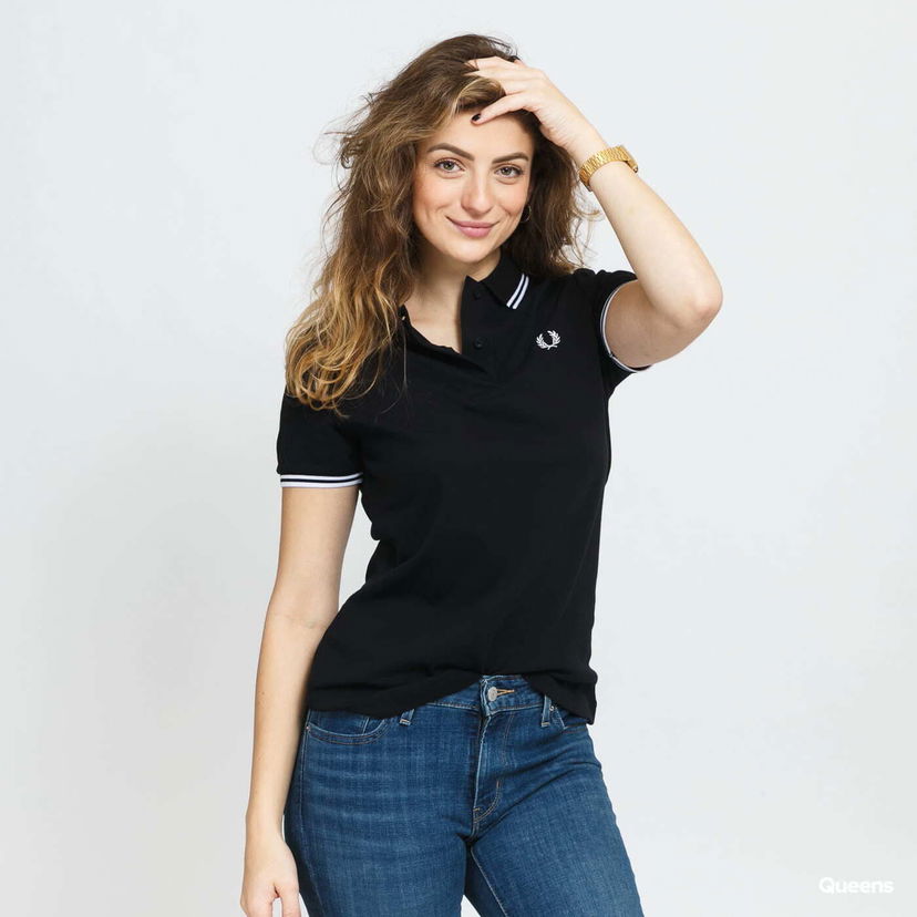 Poolopaita Fred Perry Fred Perry Twin Tipped Shirt Musta | G3600 350