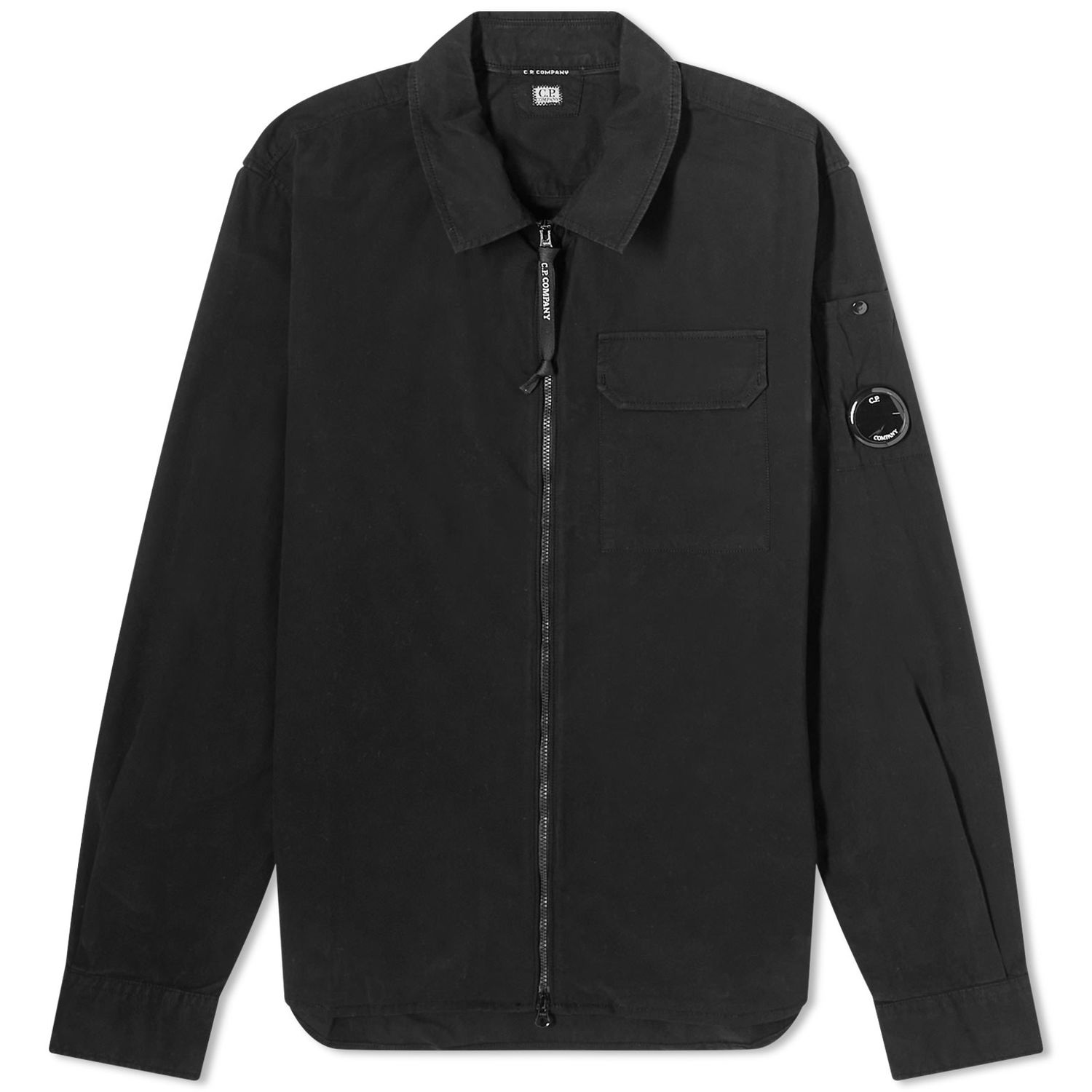 Paita C.P. Company Arm Lens Overshirt Musta | 15CMSH158A-002824G-999, 0
