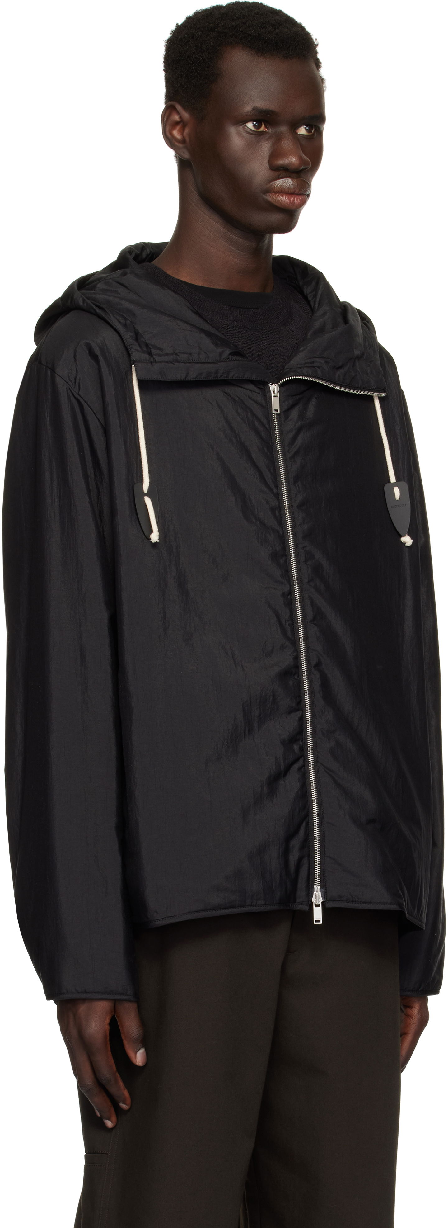 Tuulitakki Jil Sander Jil Sander Hooded Sportswear Jacket Musta | J47SW0012_J70003, 1