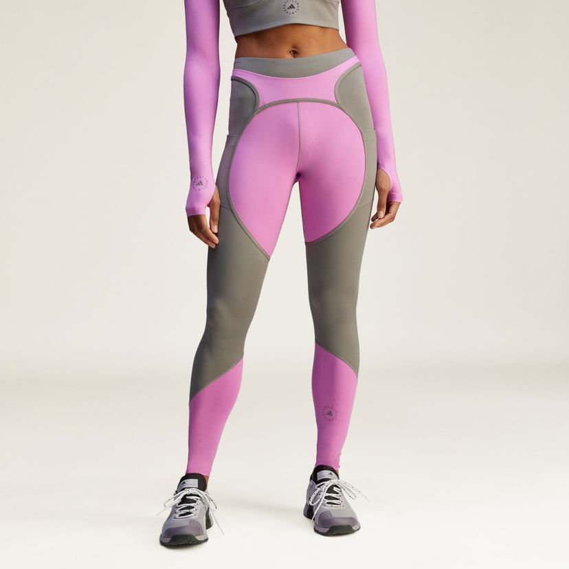 Leggingsit adidas Performance adidas by Stella McCartney Two-Tone Leggings Vaaleanpunainen | JI5247