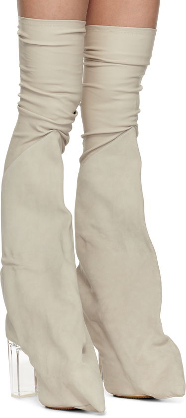 Sukat Rick Owens Rick Owens Hollywood Taco Kiss Tall Boots Beige | RR01E5843 LSLVS0, 3