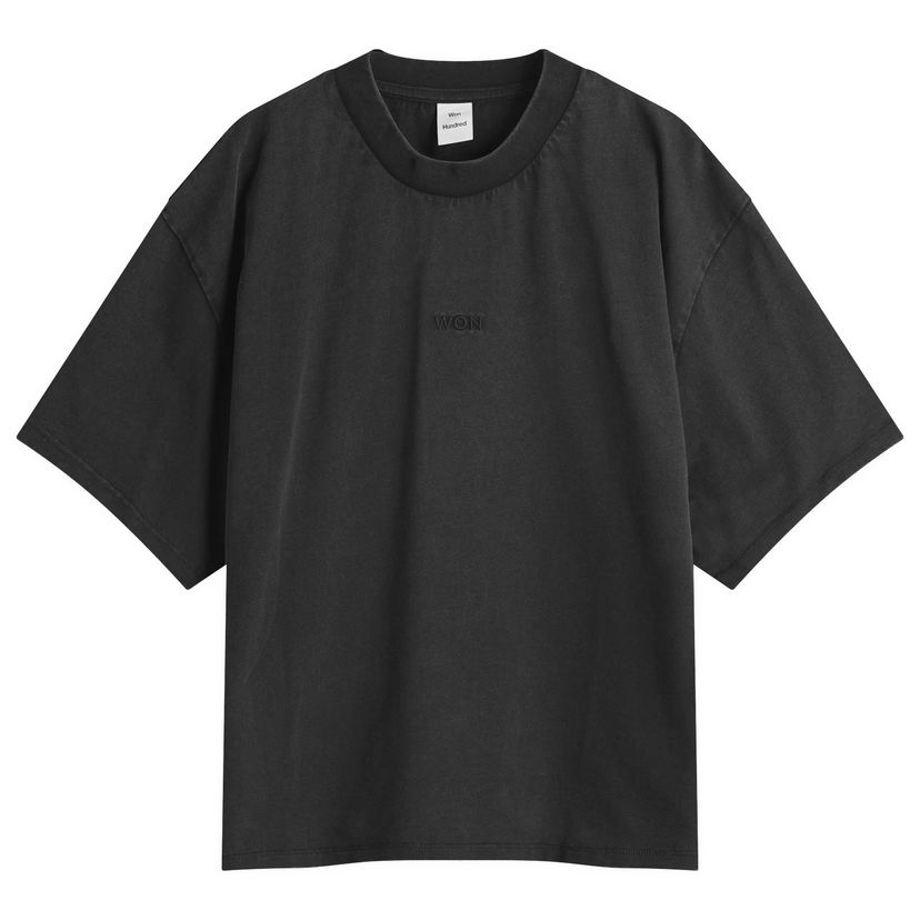 Crop top Won Hundred Staff Boxy T-Shirt, Size Large Musta | 3728-12089