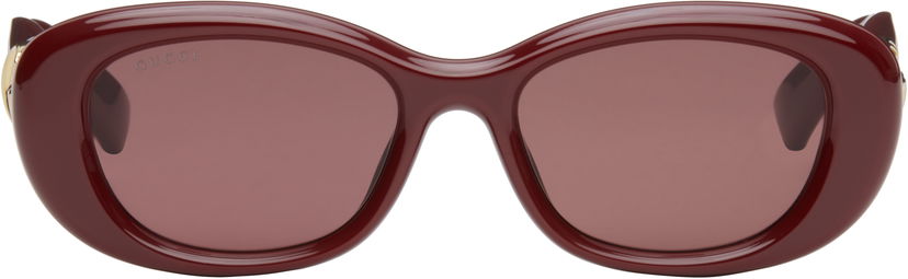 Aurinkolasit Gucci Gucci GG Oval Sunglasses Burgundia | GG1829SK-003