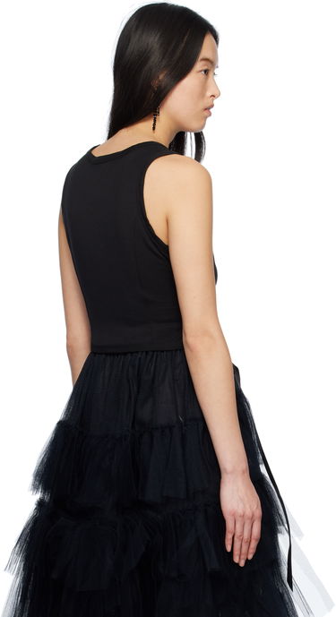 Tankkitoppi Simone Rocha Simone Rocha Bow Tail Tank Top Musta | 5222 0571, 2