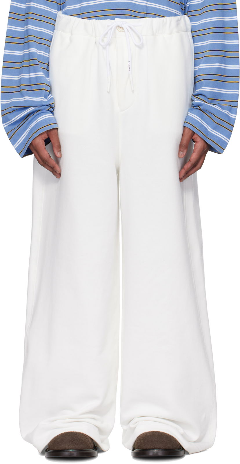 Verryttelyhousut Marni Marni Loopback Sweatpants Valkoinen | PJMU0070A0 UTC275
