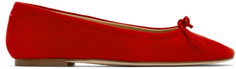 Vaatteet Aeyde Aeyde Delfina Ballerina Flats Punainen | A11-FL-MNLR8 FL17-FW24-406-017