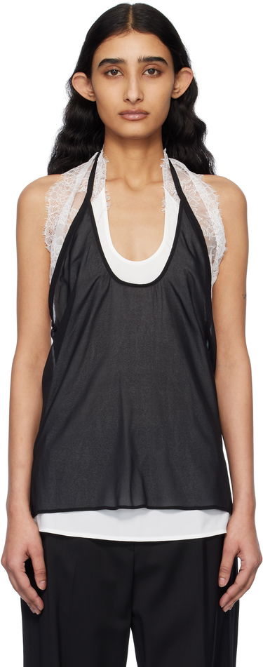 Tankkitoppi Helmut Lang Helmut Lang Lace Dancer Tank Top Musta | O10HW509, 0