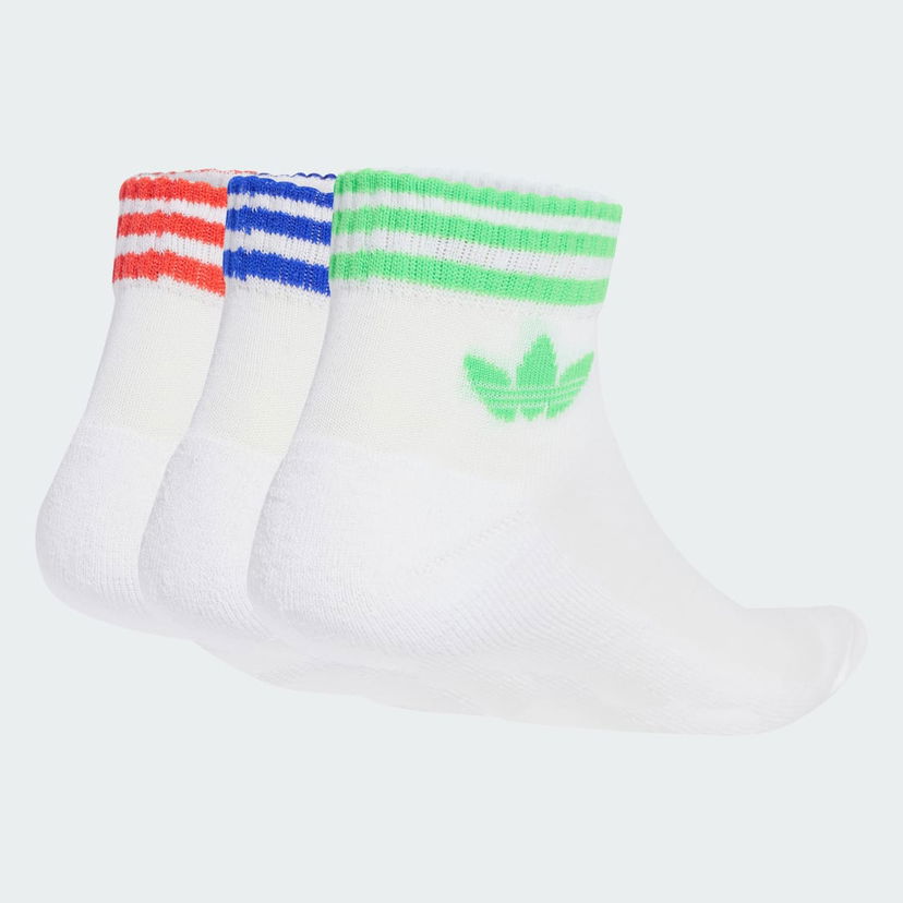 Sukat adidas Performance 3-Stripes Ankle Socks - 3 Pairs Valkoinen | JV7439