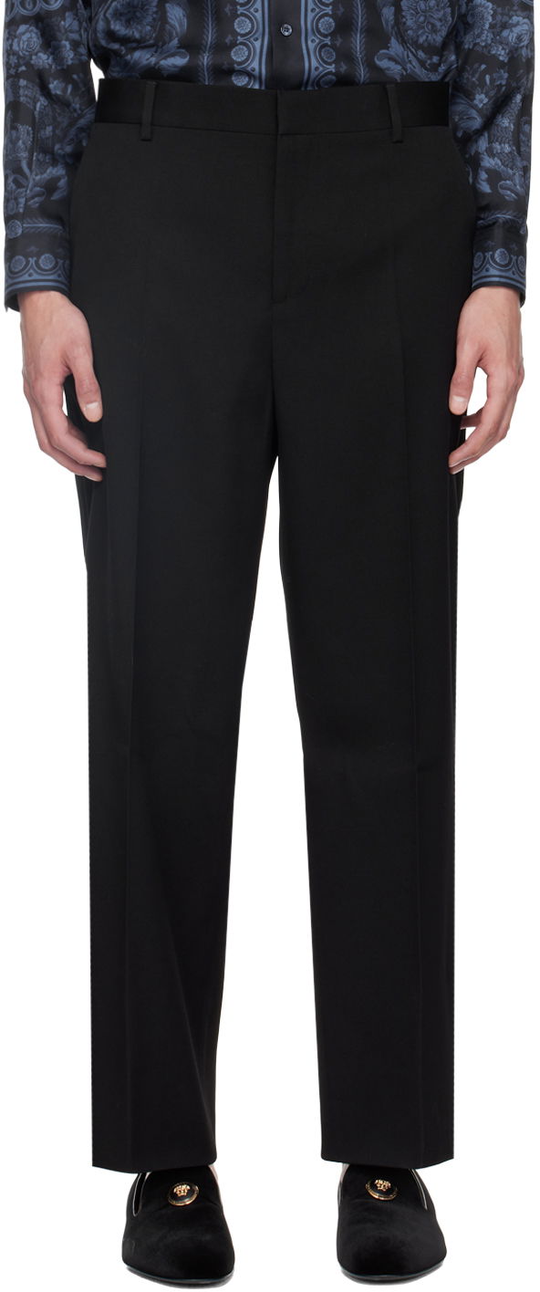 Housut Versace Black Formal Trousers Musta | 1014779_1A10259, 0
