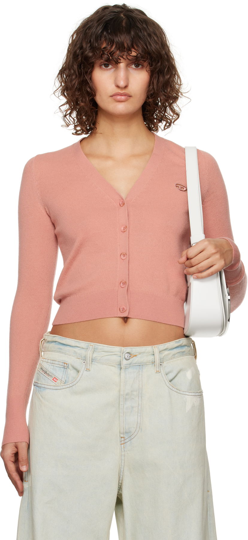 Villapaita Diesel Cardigan Vaaleanpunainen | A13015 0GEAY