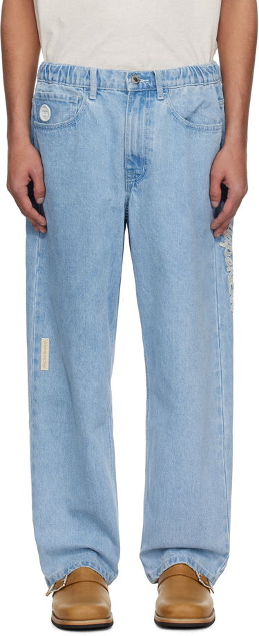 Jeans AAPE by A Bathing Ape AAPE by A Bathing Ape 'AAPE Now' Moonface Logo Jeans Sininen | AAPPTMB662XBOBLL, 0