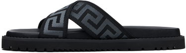 Tennarit ja kengät Versace Versace Greek Ribbon Sandals Musta | 1016188_1A13481, 2