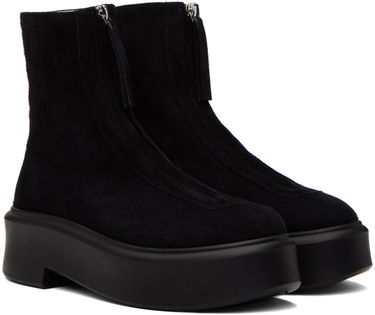 Vaatteet The Row The Row Zipped I Suede Boots Musta | F1144-L25, 3