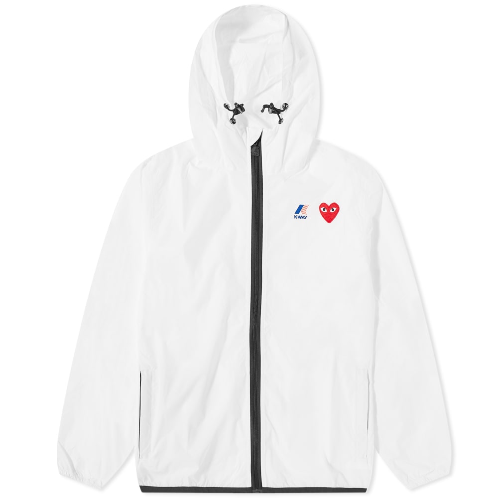 Tuulitakki Comme des Garçons K-Way x Full Zip Packable Jacke Valkoinen | P1J501-3, 0