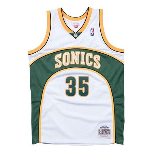 Jersey Mitchell & Ness Mitchell & Ness Sonics Kevin Durant Jersey Valkoinen | SMJYGS18211-SSUWHIT07KDU