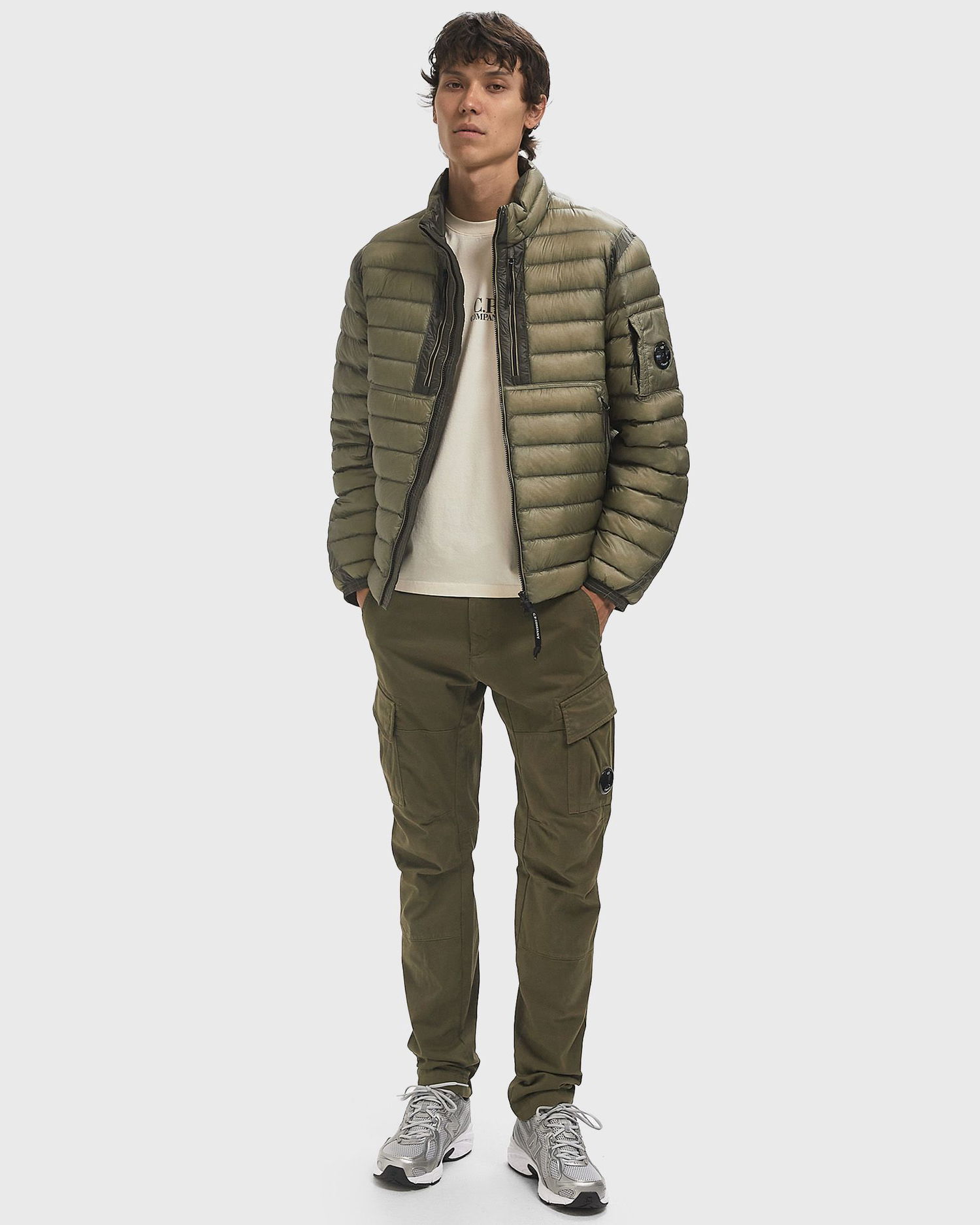 Puffer takki C.P. Company Medium Padded Jacket Vihreä | 19CMOW030A110416A-356, 1
