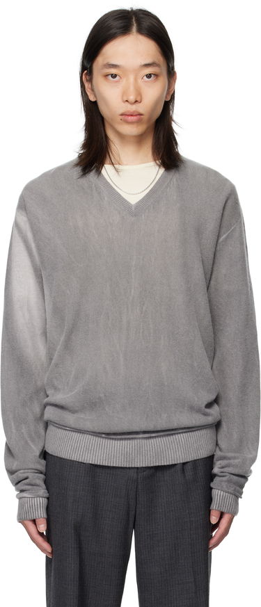 Villapaita OUR LEGACY Our Legacy Parallel V-Neck Sweater Harmaa | M4253PGS, 0