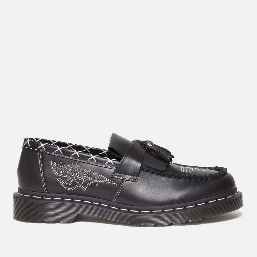 Tennarit ja kengät Dr. Martens Men's Adrian Gothic Americana Leather Loafers Musta | 31626001