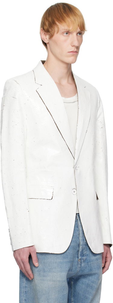 Takki Maison Margiela MM6 Maison Margiela Painted Blazer Valkoinen | SH2BN0010 M35437, 1