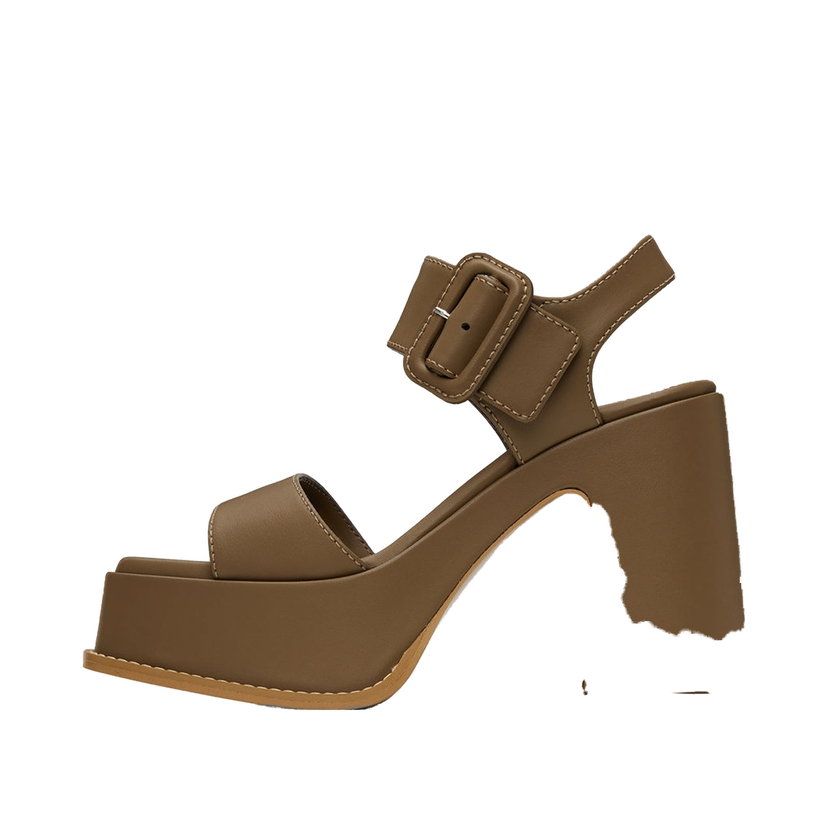 Tennarit ja kengät Stella McCartney Skyla Buckled Platform Sandals Ruskea | 810394AP0AL0