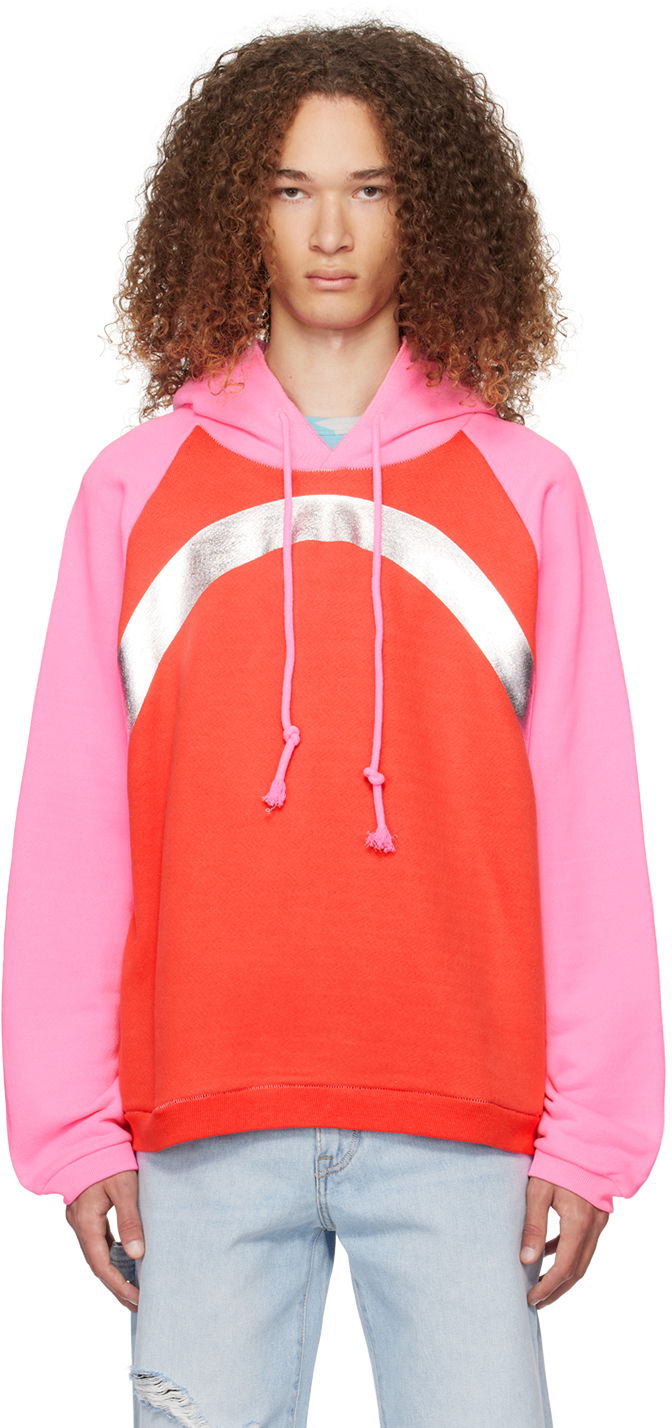 Huppari ERL Rainbow Print Hoodie Punainen | ERL07T033
