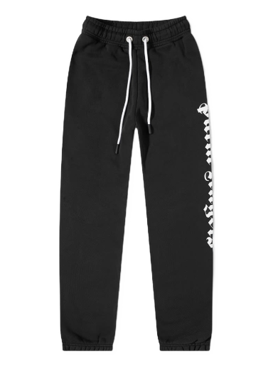 Verryttelyhousut Palm Angels Side Logo Sweat Pant Musta | PMCH010C99FLE0021001